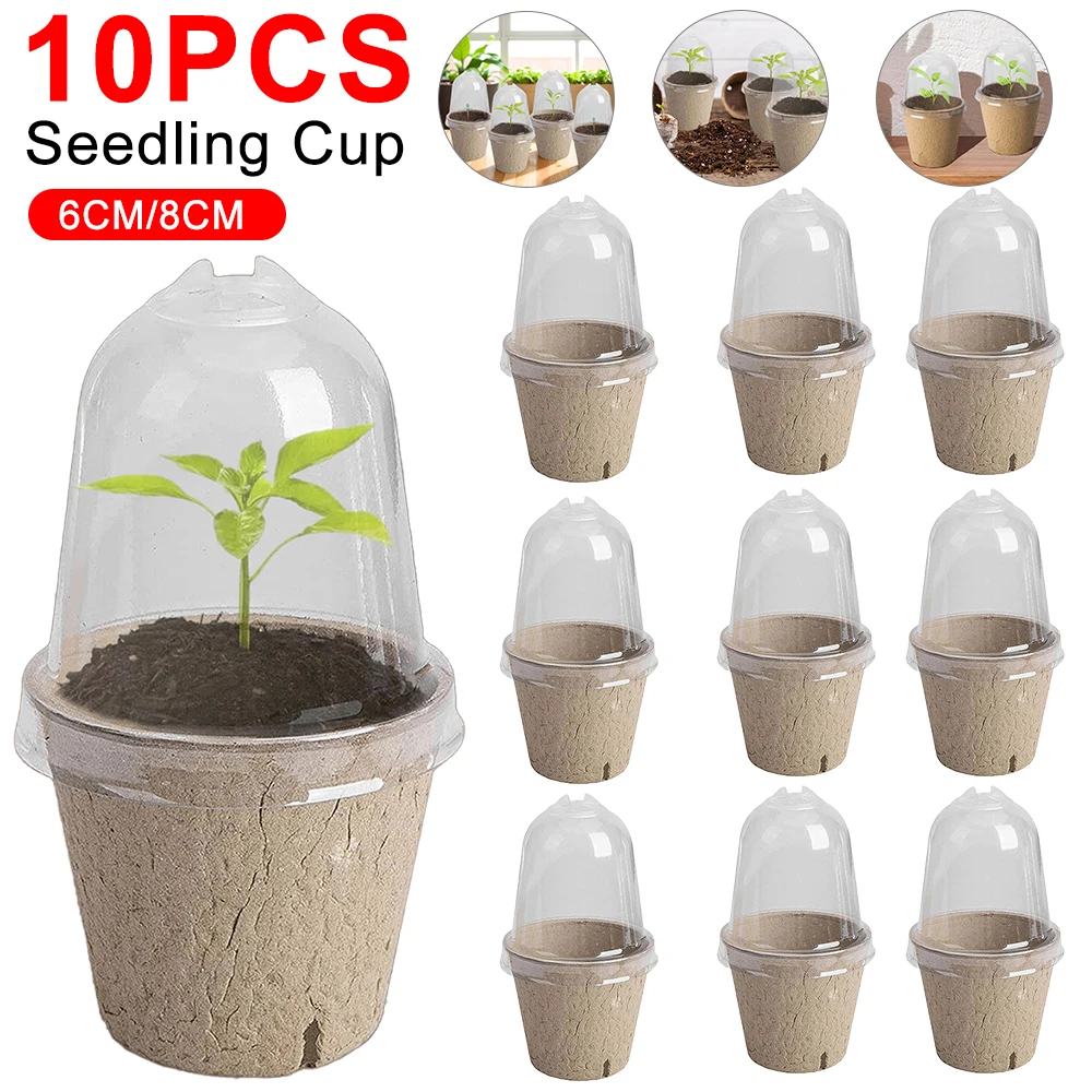 10pcs Garden Round Peat Pots P - Peat Pellet Tray incelemesi ve fiyatı