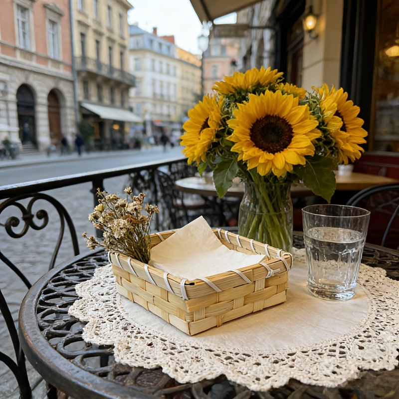 Handwoven Bamboo Napkin Basket - Agar Tissue Culture incelemesi ve fiyatı