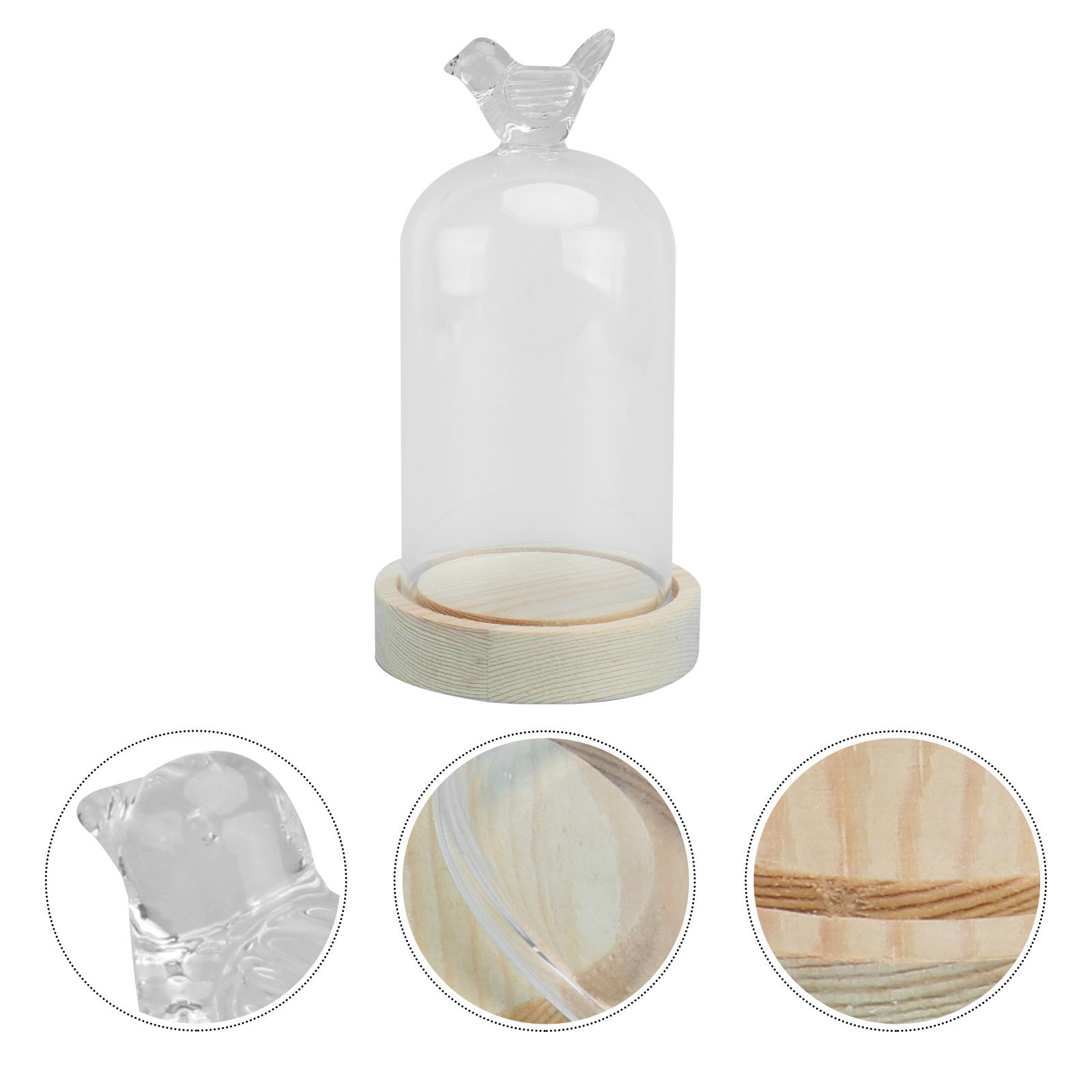 1Pcs Mini Glass Dome Cover Bir - Plastic Dome Clear incelemesi ve fiyatı