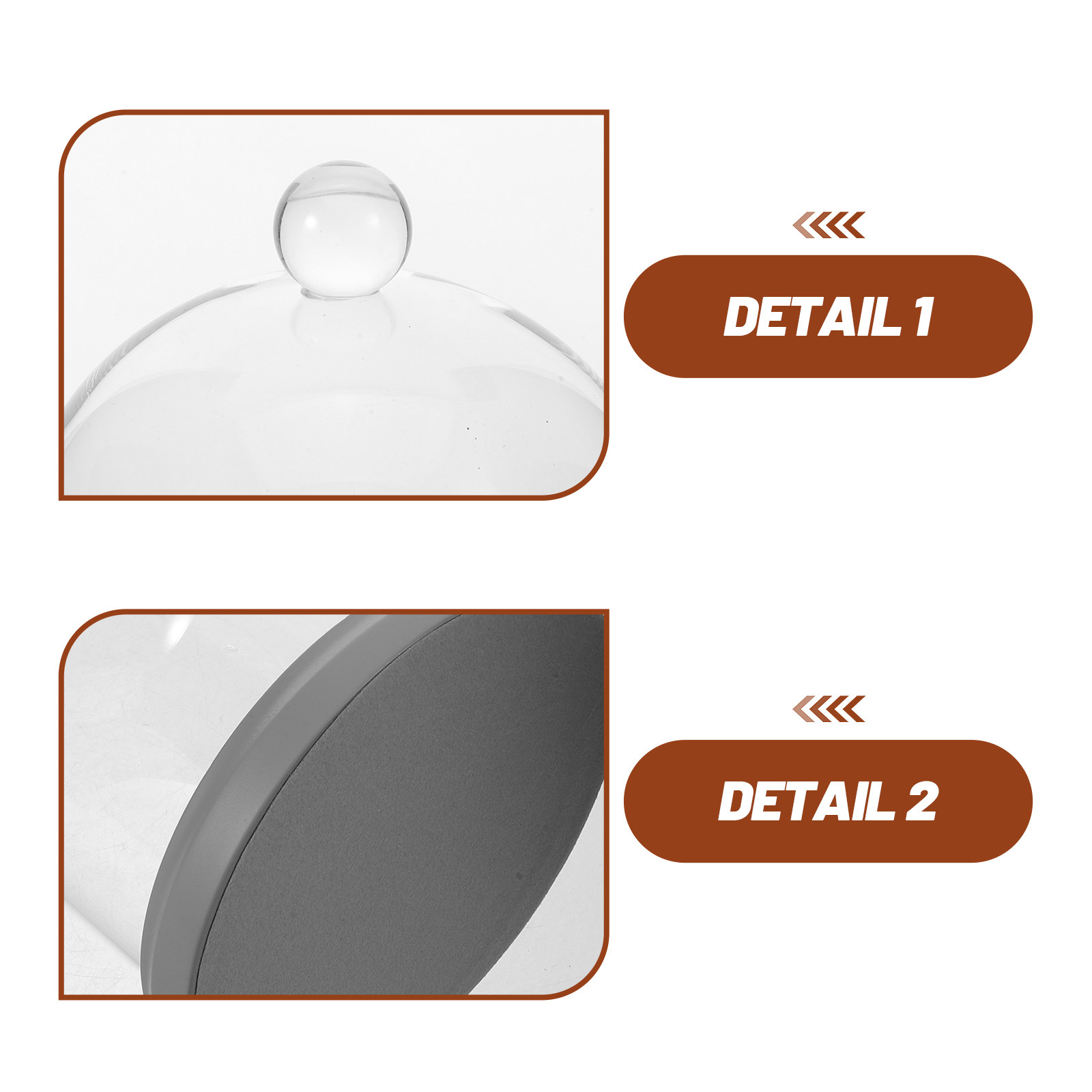 Glass Cloche Dome Transparent  - Plastic Dome Clear incelemesi ve fiyatı