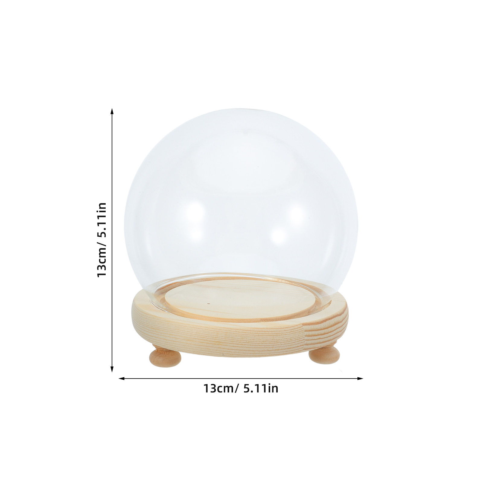 Preserved Flower Glass Dome El - Plastic Dome Clear incelemesi ve fiyatı