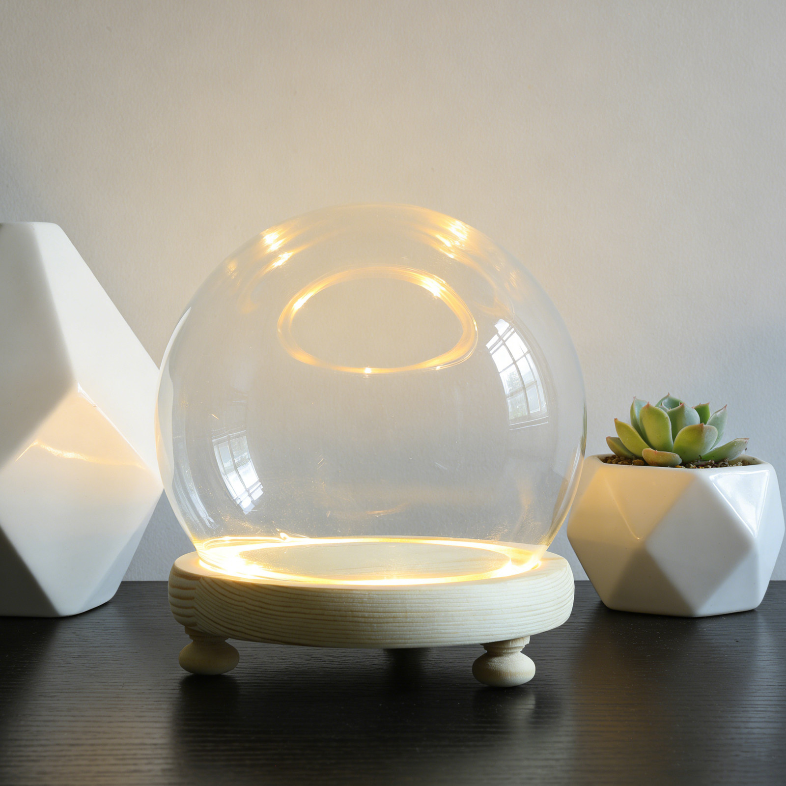 Preserved Flower Glass Dome El - Plastic Dome Clear incelemesi ve fiyatı