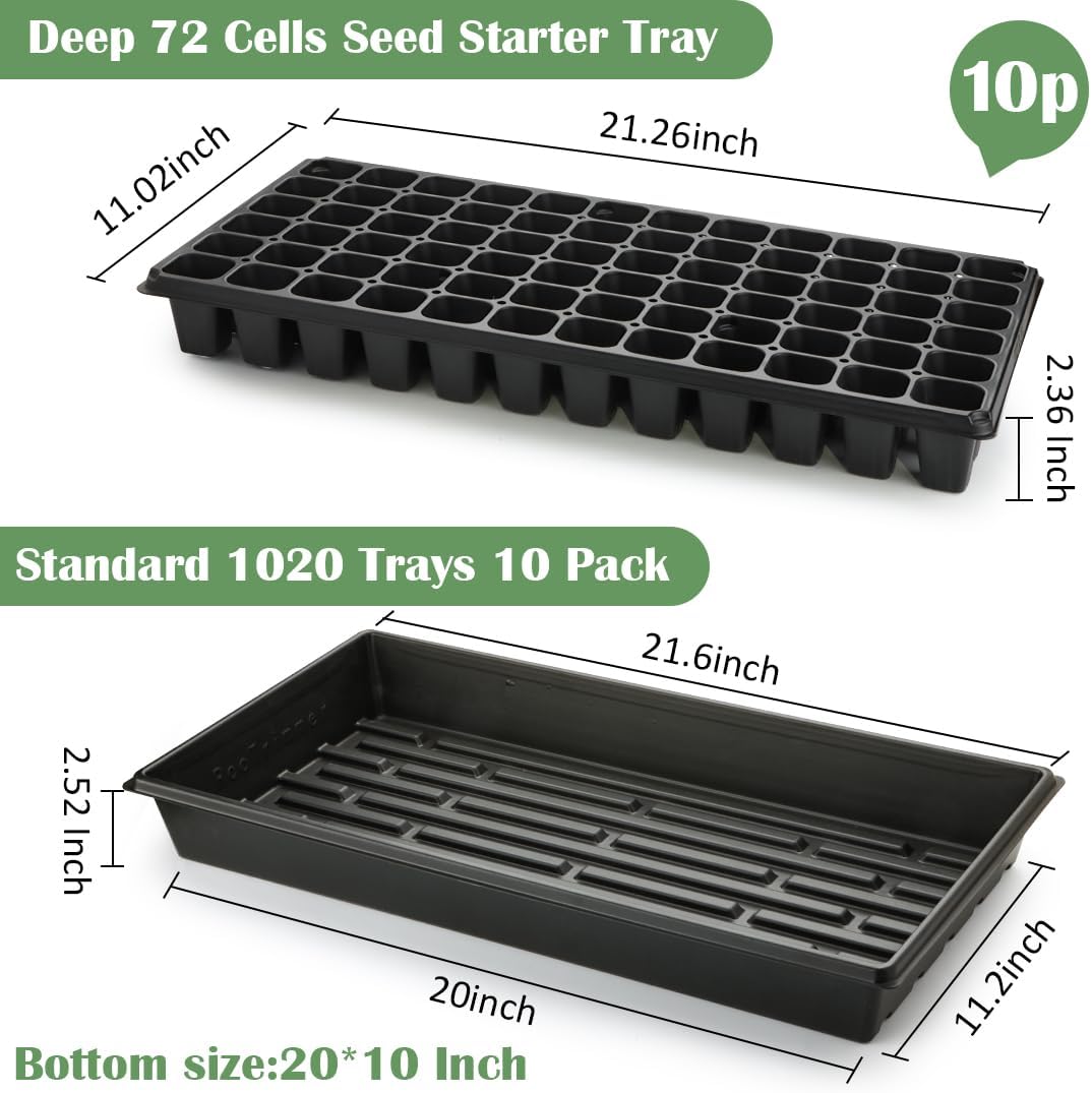 20-Piece Seed Starter Kit with - Propagation Tray 72 incelemesi ve fiyatı