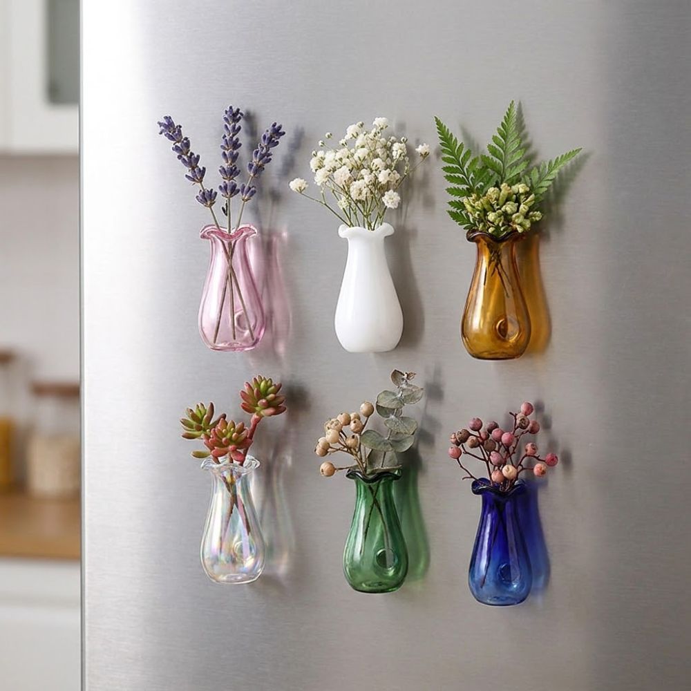 6Pcs DIY 3D Mini Vase Magnets  - Propagation Station Vase incelemesi ve fiyatı